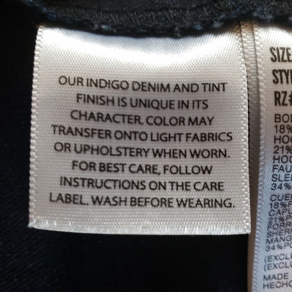 WALLFLOWER Dreamer Hoodie Denim Jean Jacket Sweater, Jr Girl Small - Picture 7 of 8